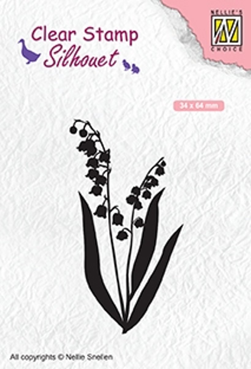 SIL065 Silhouet Clear stamps Lily of the valley